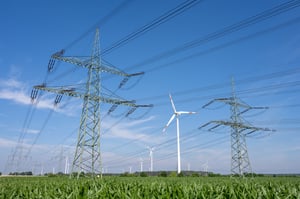 Power lines and wind turbines-2